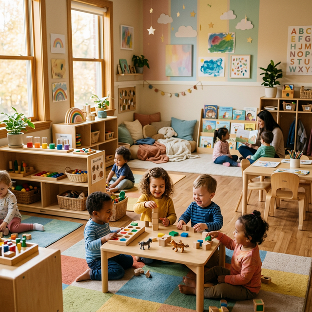 Children learning at Noah's Ark Nursery
